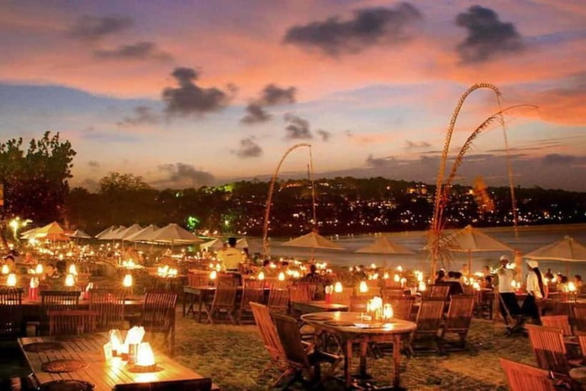 Melasti Kecak Fire Dance, Sunset & Ocean Cliff Views in Bali - Jimbaran Bay dinner in the transport package