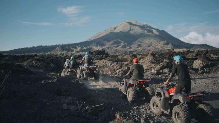 Mount Batur: ATV Quad Bike Black Lava & Sand Adventure - Learning to handle the ATV