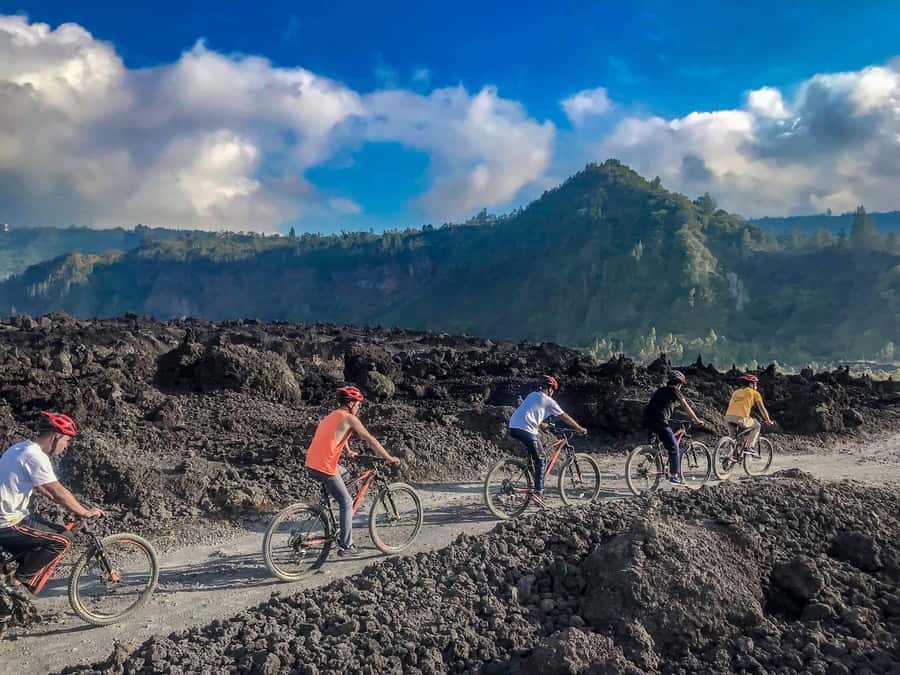 Mount Batur: Black Lava Cycling Tour w/ Natural Hot Spring - What $42 really buys you