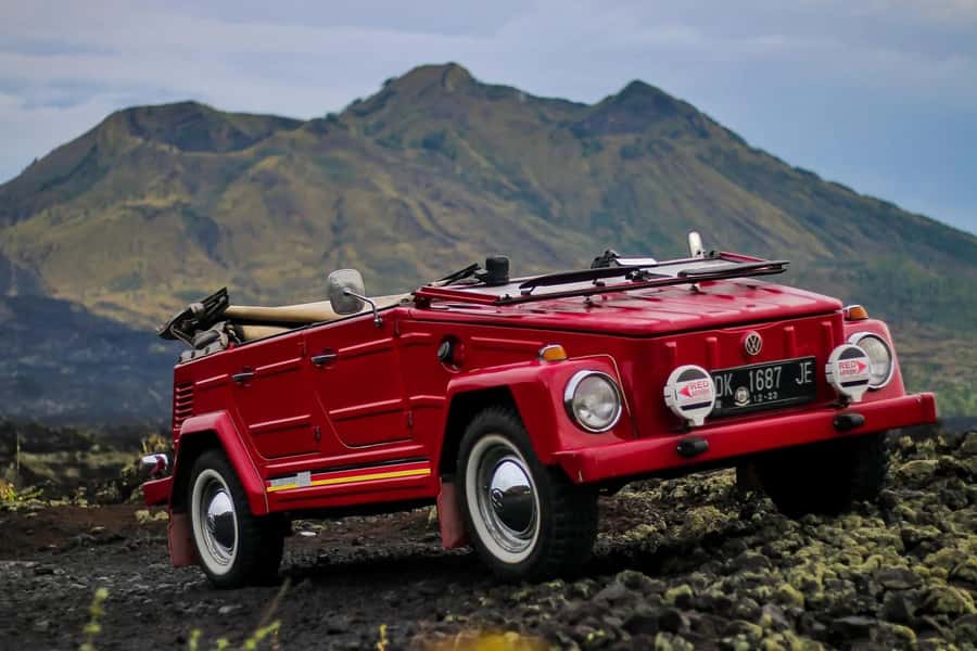 Mount Batur: Private Volkswagen Jeep Volcano Safari - From South Bali to the mountain roads