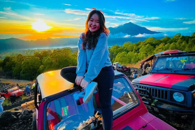 Mount Batur Sunrise Jeep & Cleansing Ritual at Tirta Empul Temple - Watching sunrise over Lake Batur