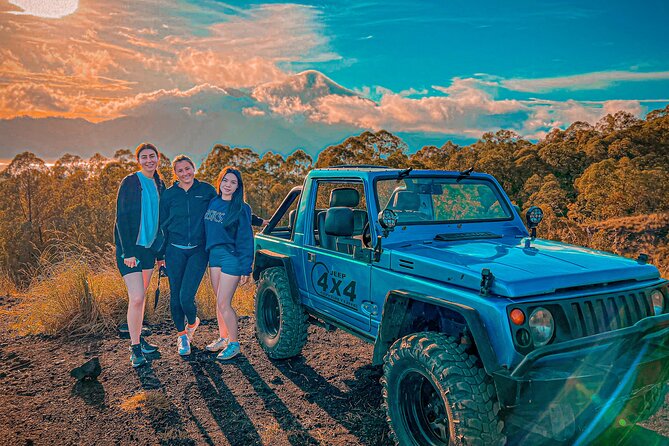 Mount Batur Sunrise Jeep With Kintamani Cafe Private Tour - What the black lava fields add