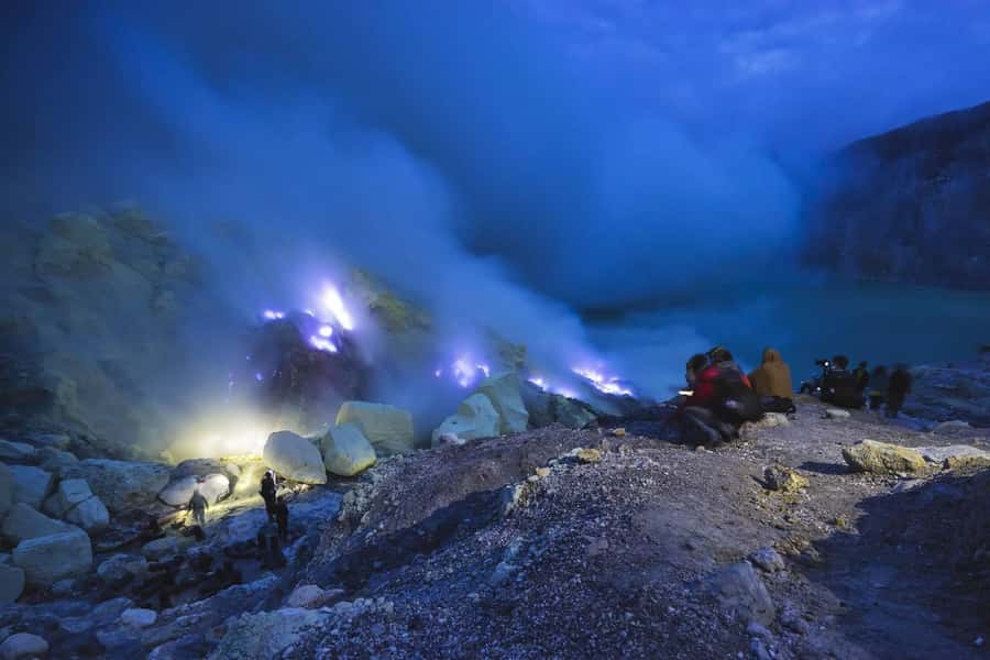 Mount Ijen Volcanic Crater Overnight Trip from Bali - The night climb to Ijen’s rim