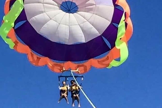 Nusa Dua Marine Jet Ski and Parasailing Adventure with Hotel Pick up - Six minutes above the Nusa Dua coast