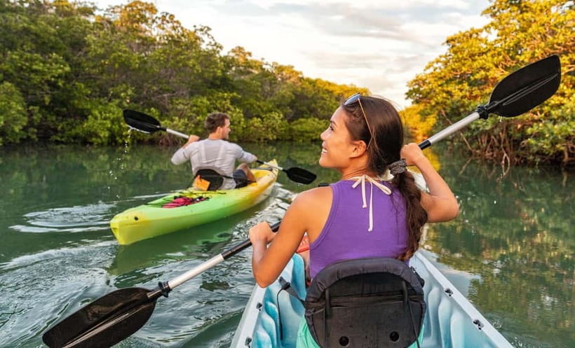 Nusa Lembongan: Mangrove Kayak or Paddleboard Adventure - Paddling through the narrow channels