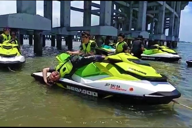 One Hour ( 2 times 30 minutes ) Private Jet Ski in Bali - Tanjung Benoa, mangroves, harbor, and toll road views