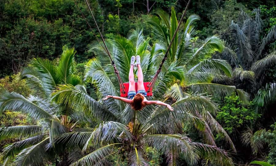 Private Full-Day Tour to the Real Bali Swing and Ubud - Kanto Lampo Waterfall means getting wet