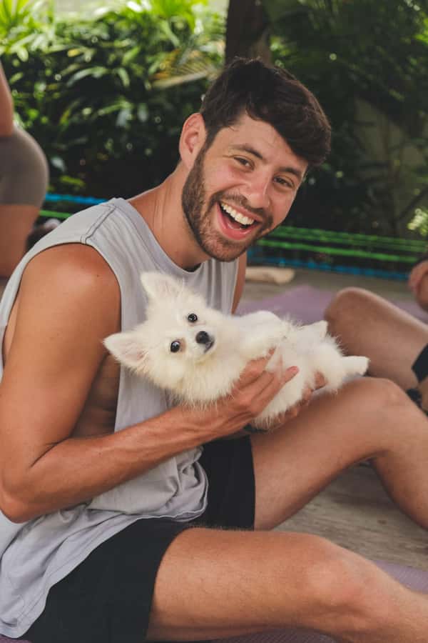 Puppy Yoga in Bali, Canggu – #1 Thing to Do in Bali - The outdoor setting and practical comfort