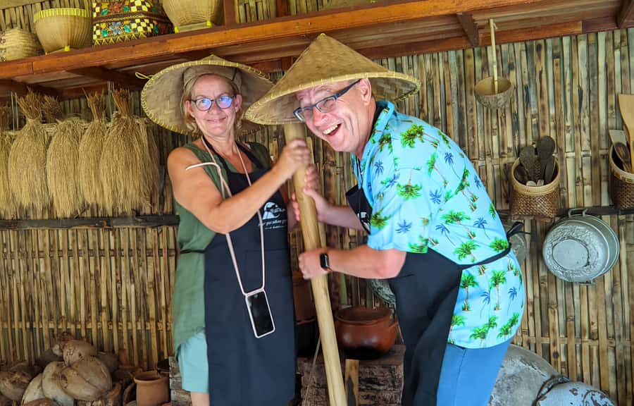Pure Bali Village Experience Cooking & Jamu Class, Transfer - The Downhill Village Walk to Belulang Hot Spring
