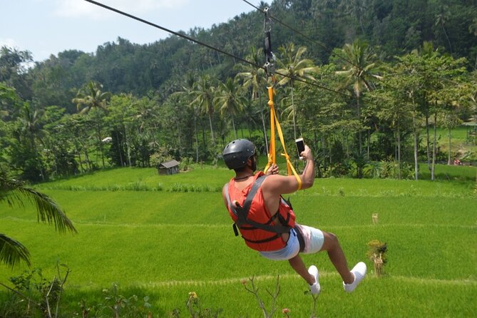 Telaga Waja River Rafting Bali & Zipline (Less Stairs) - The zipline adds a second kind of adventure