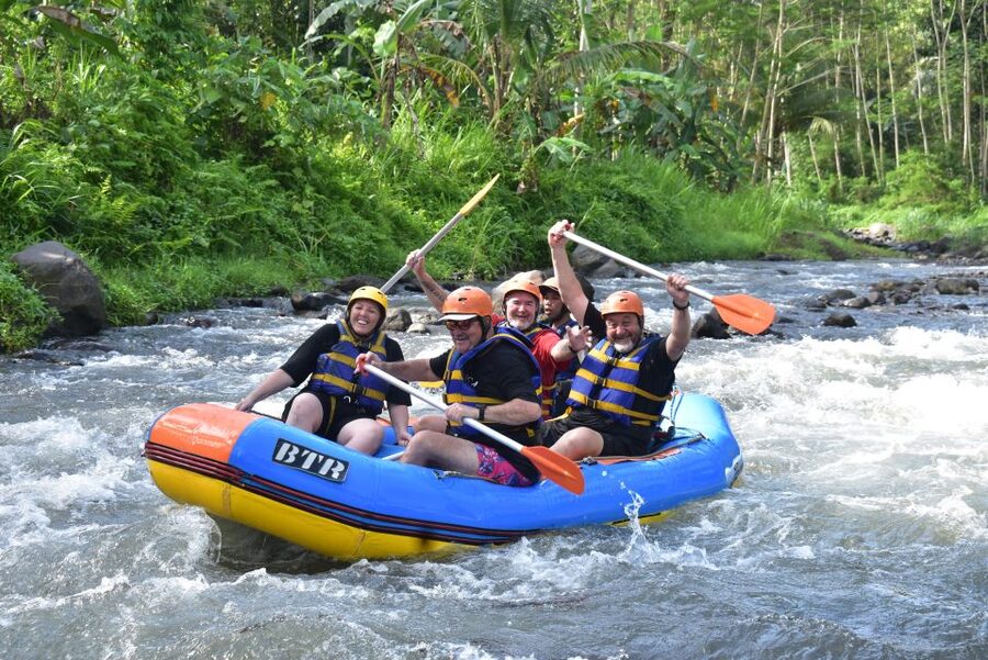 Telaga Waja: White Water Rafting with Lunch - Two hours through forest, cliffs, and waterfalls