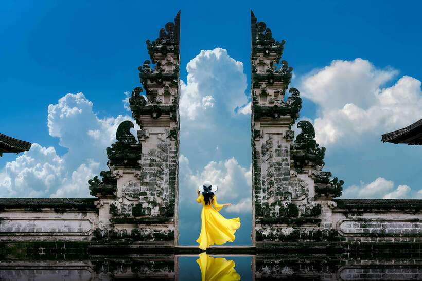 The Gate of Heaven Tour by VW Safari Classic Car - Tirta Gangga’s water gardens