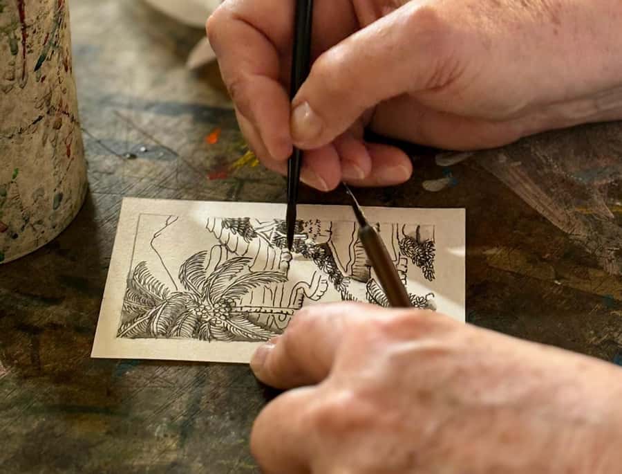 Threads of Tradition Miniature Keliki Painting Workshops - Key points about the Keliki painting class