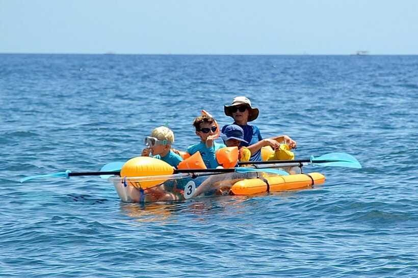 Transparent kayak and stand up paddle rental - What the underwater view can offer
