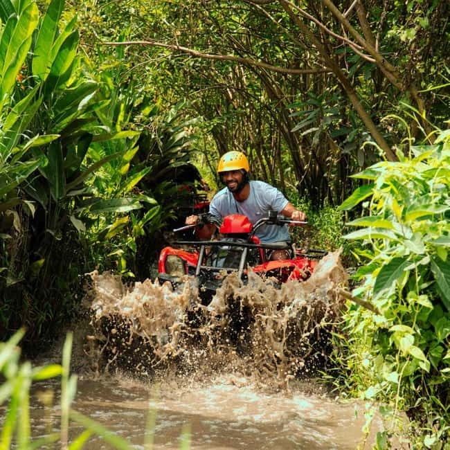 Ubud: ATV Bike Tour Kingkong Temple Cave,Waterfall-Free pool - Kingkong Cave and Balinese art along the trail