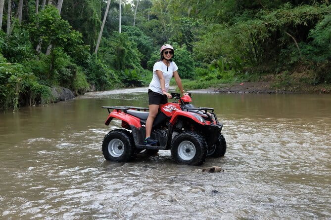 Ubud ATV Ride with Waterfall, Dragon Cave & Lunch – 2 Hours - The waterfall stop and the wet side of the ride