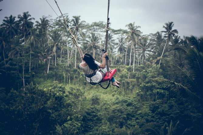 Ubud Customized Private Tour - Tegenungan Waterfall, with a stairway decision