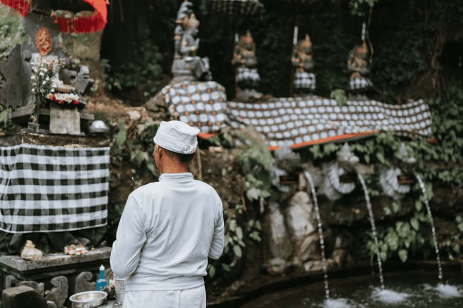 Ubud: Healing & Purification with Shaman at Hidden Temple - The three fountains and the order of the ritual