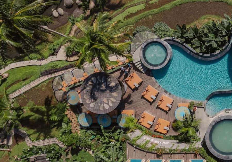 Ubud: Kanto Lampo Waterfall, Art Market, Cretya & Tanah Lot - Cretya Ubud and the Tegalalang rice terraces