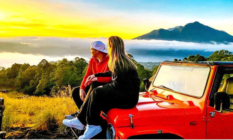 Ubud: Mount Batur Jeep Sunrise, Hot Spring in one day - Sunrise over Mount Batur