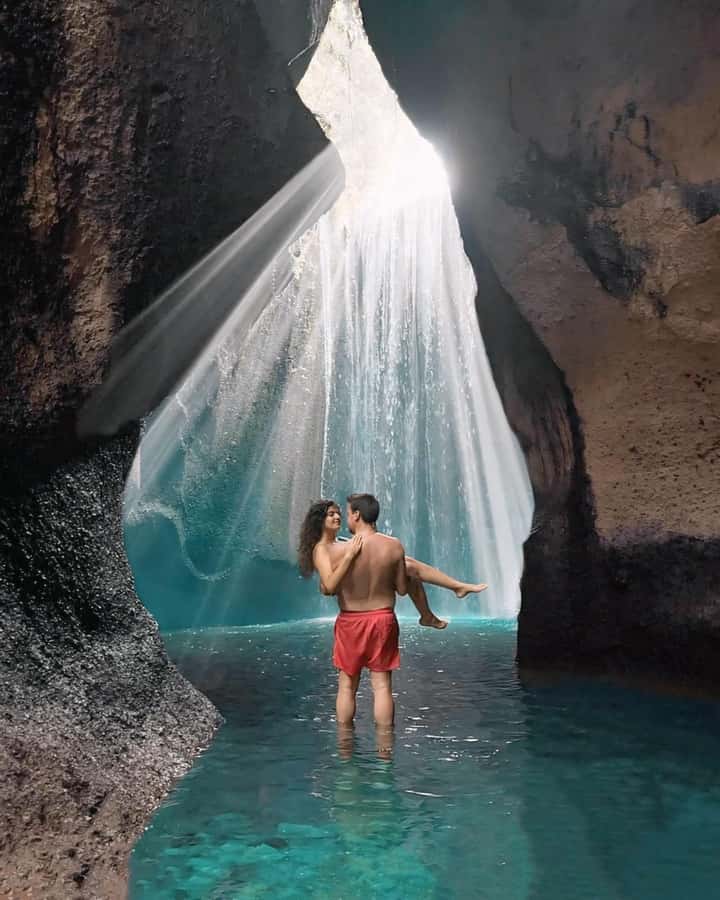 Ubud: Private Hidden Waterfalls and Rice Terrace Tour - Tibumana Waterfall and its calm forest setting