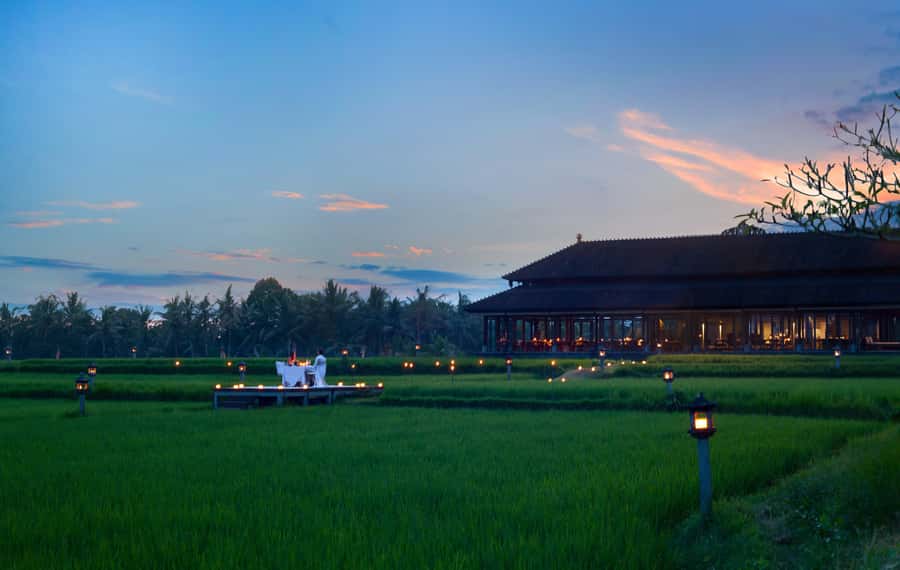 Ubud: Romantic Dinner among the Rice Fields - The candlelit walk sets the mood