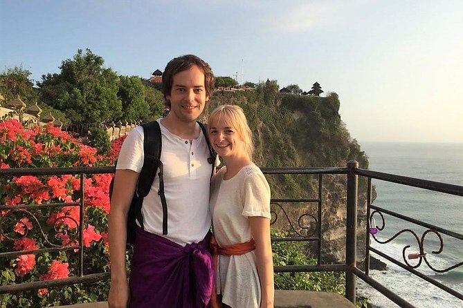Uluwatu Temple And Fire Dance Tour - Padang Padang Beach and the steep path to the sand