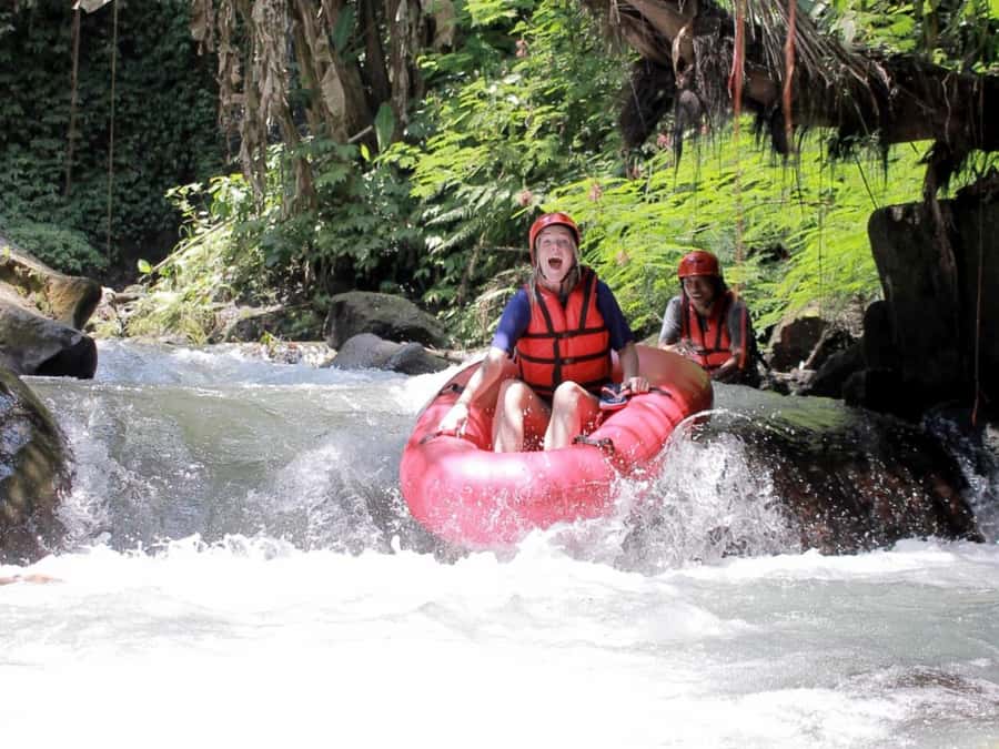 Unwind & Float: Discover Bali Hidden Gems on a River Tubing - Floating through the Tukad Pakerisan rainforest