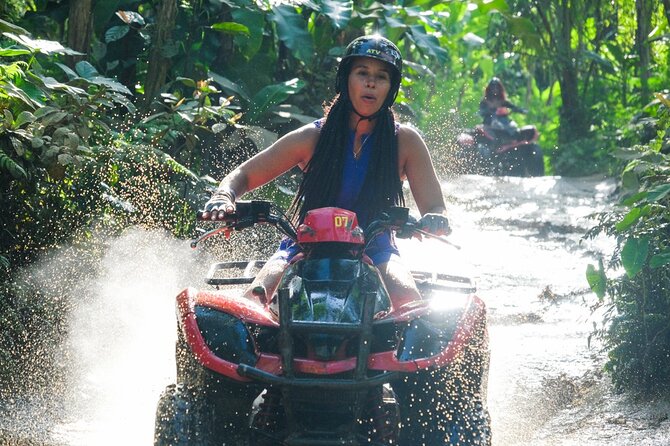 White Water Rafting & ATV Adventure Private & All-Inclusive Tour - Riding the 10-kilometer ATV jungle course